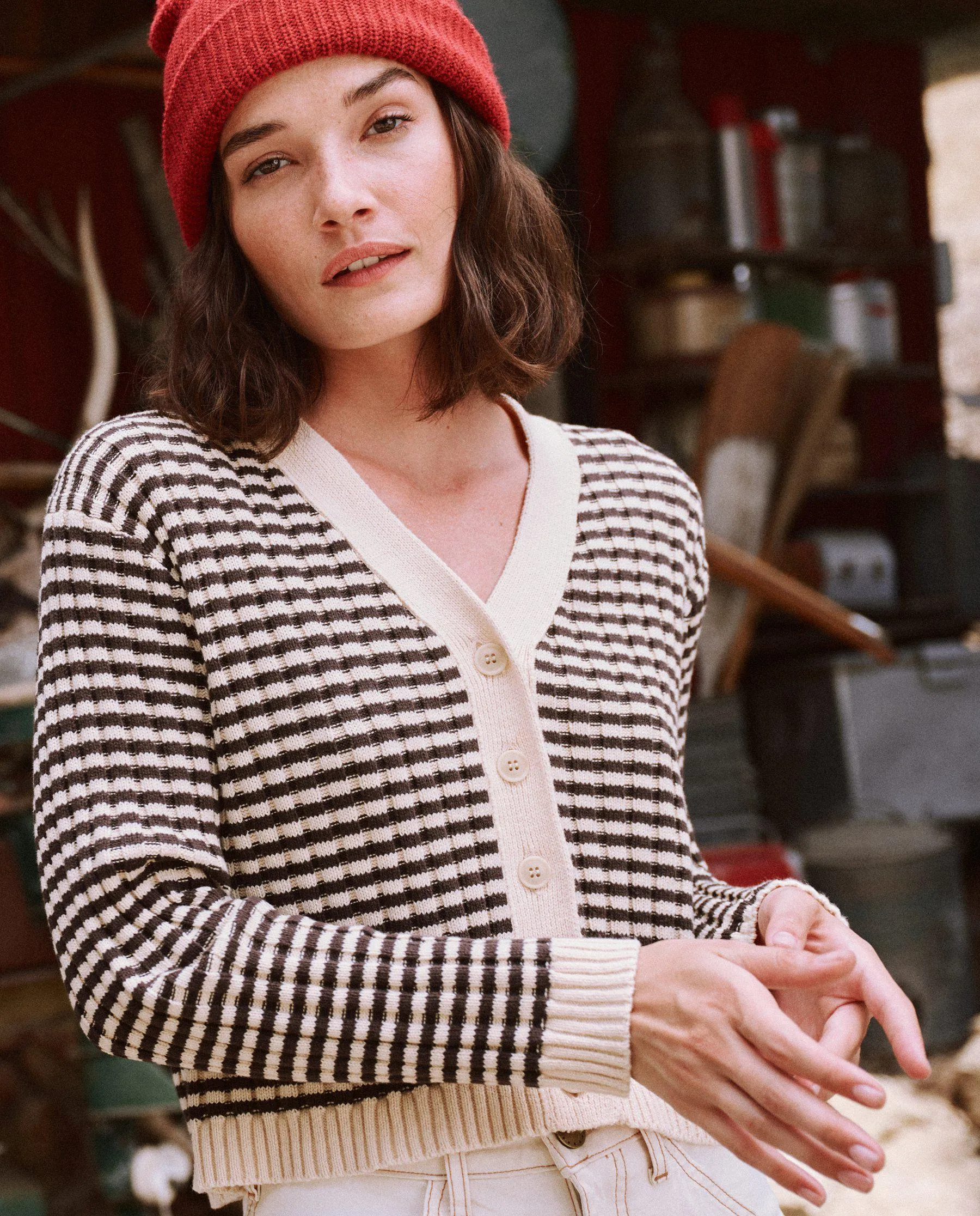 The Mini Striped Cardigan