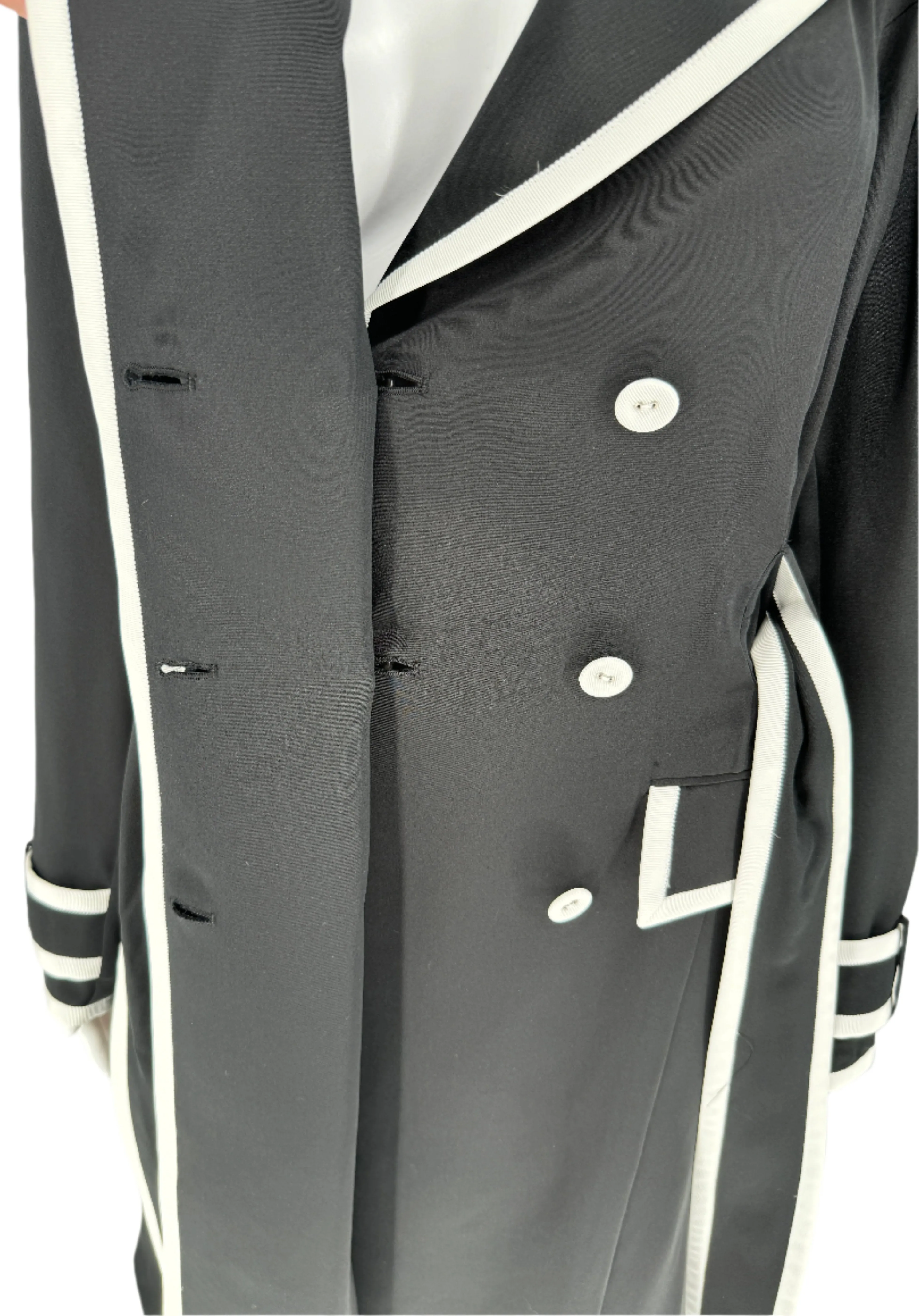 Thom Browne grosgrain-tip trenchcoat dress