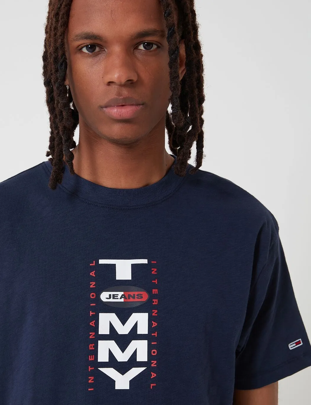 Tommy Jeans Vertical Back Logo T-Shirt - Twilight Navy