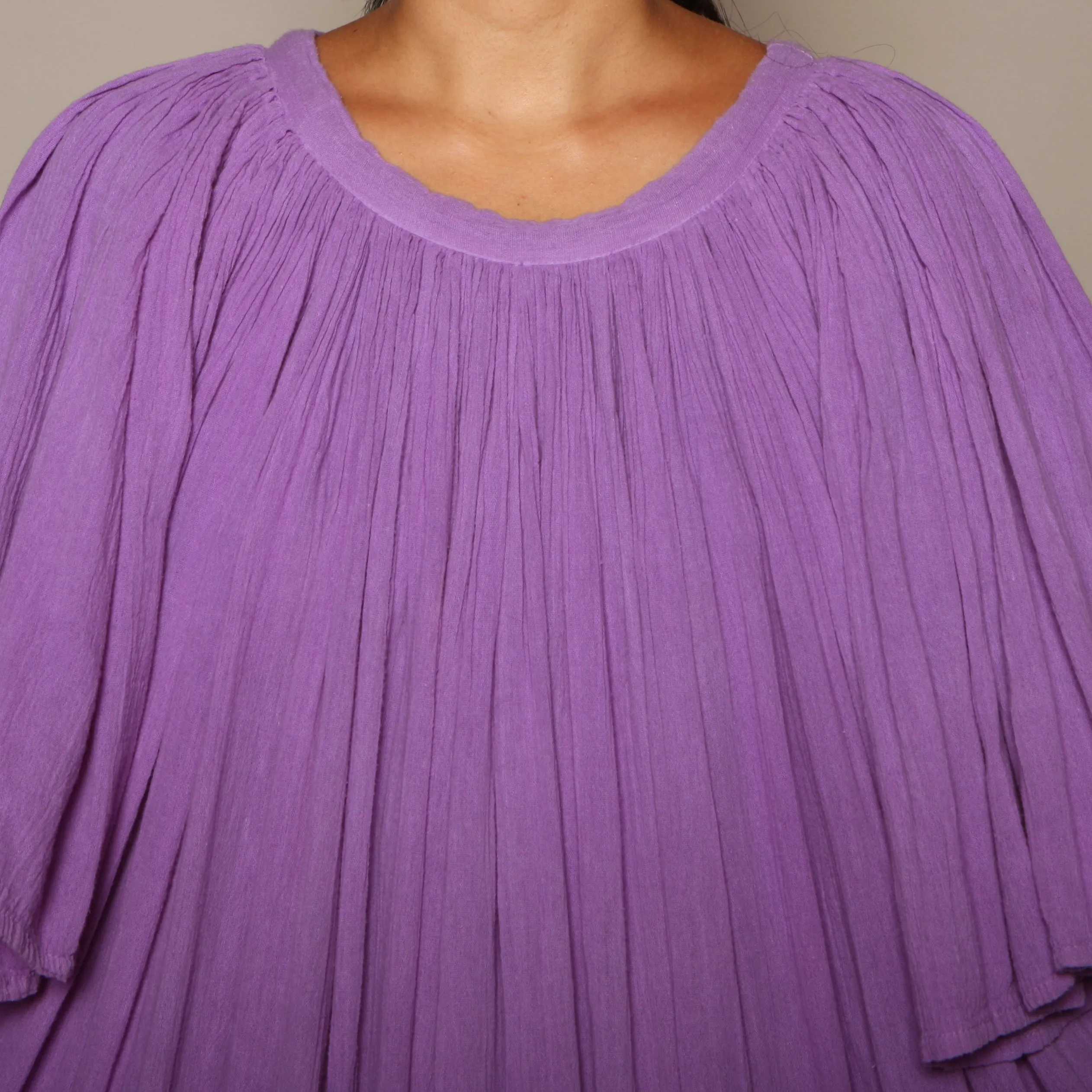 Vintage 80's Orchid Gauze Trapeze Dress