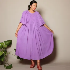 Vintage 80's Orchid Gauze Trapeze Dress