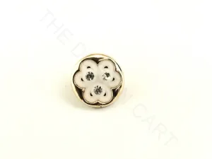 White Studs Acrylic Buttons