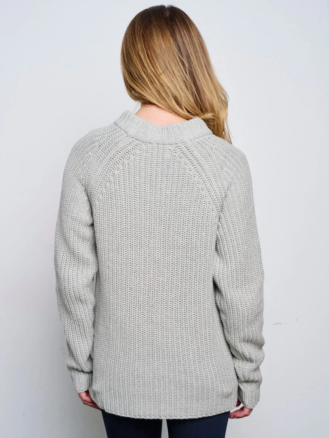 Women's Long Sleeve Knitted Sweater