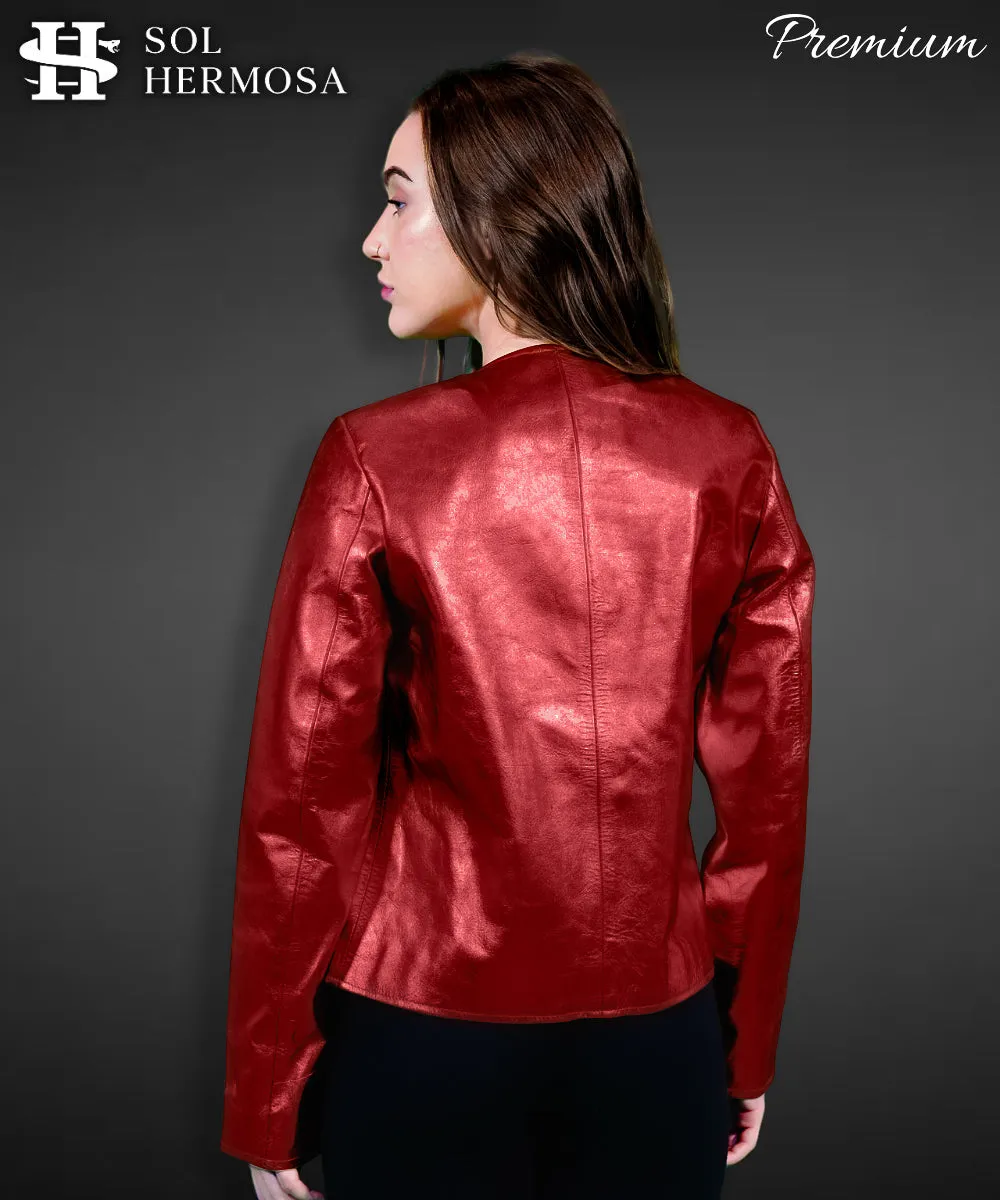 Women's Real Leather Jacket - Hestia