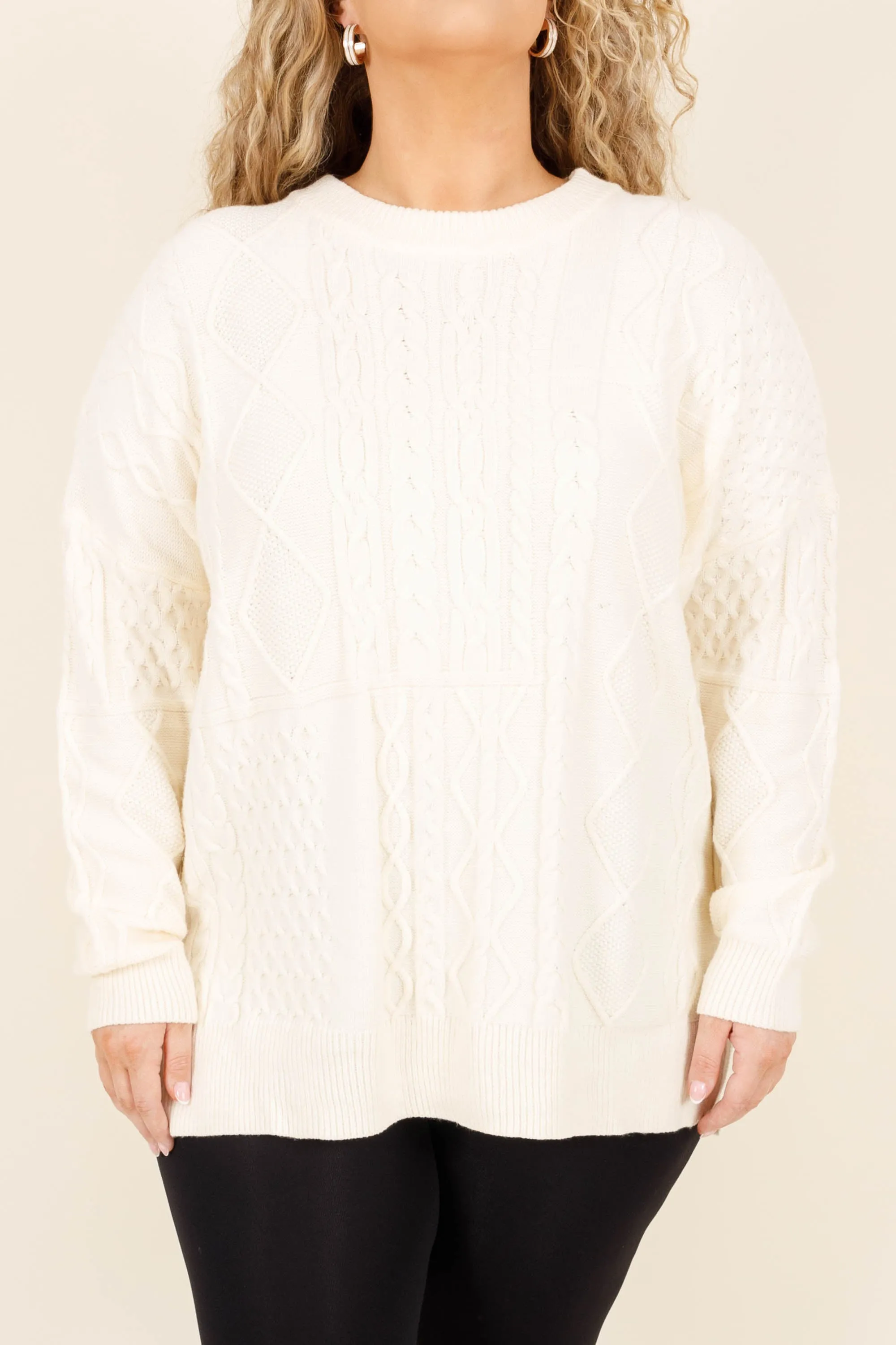 Wooly Wonder Sweater, Cream