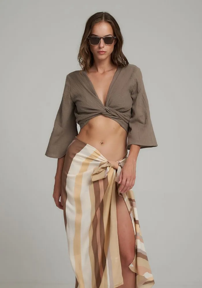 Wrap Top-Bark