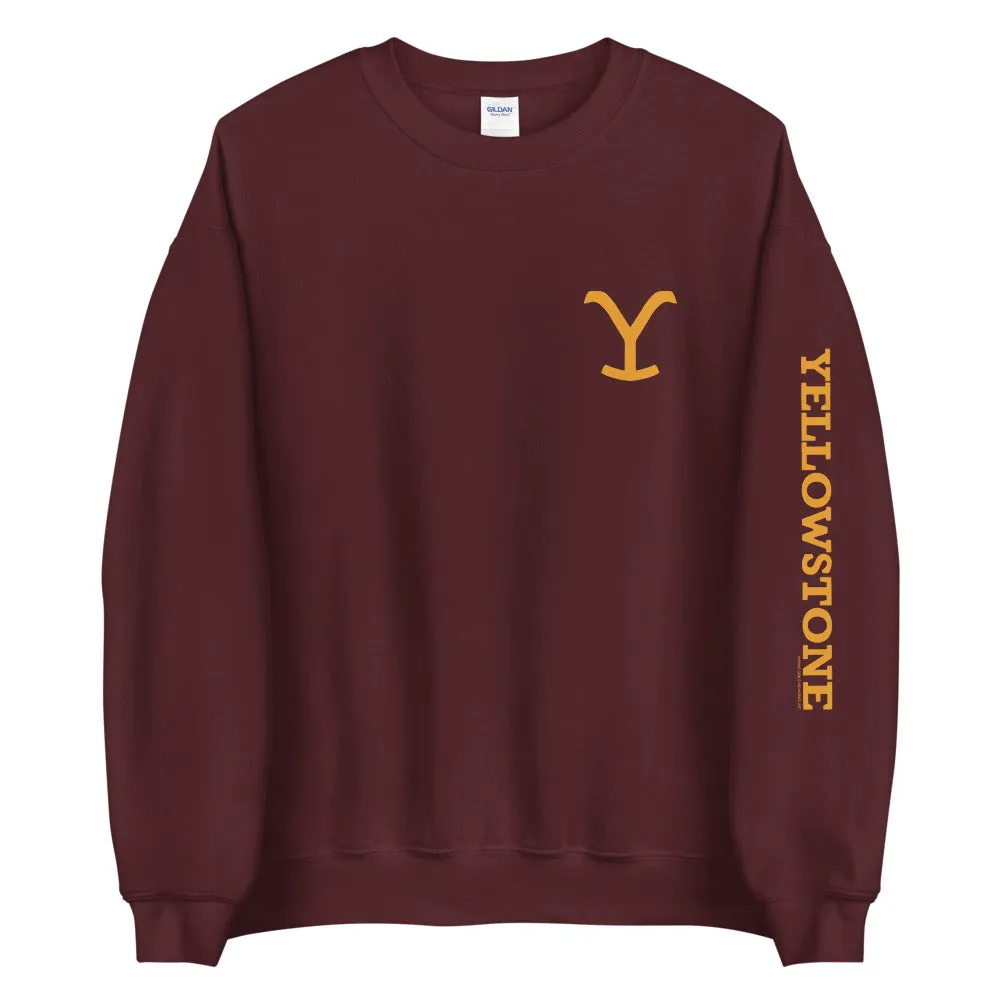 Yellowstone Dutton Ranch Fleece Crewneck Sweatshirt