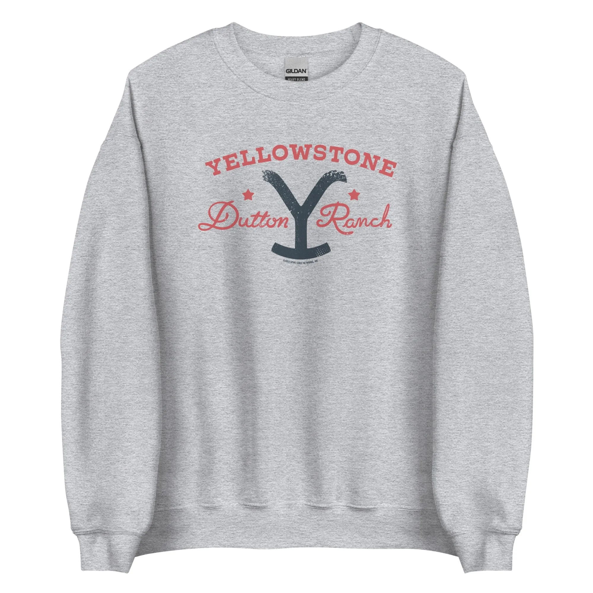 Yellowstone Dutton Ranch Star Fleece Crewneck Sweatshirt