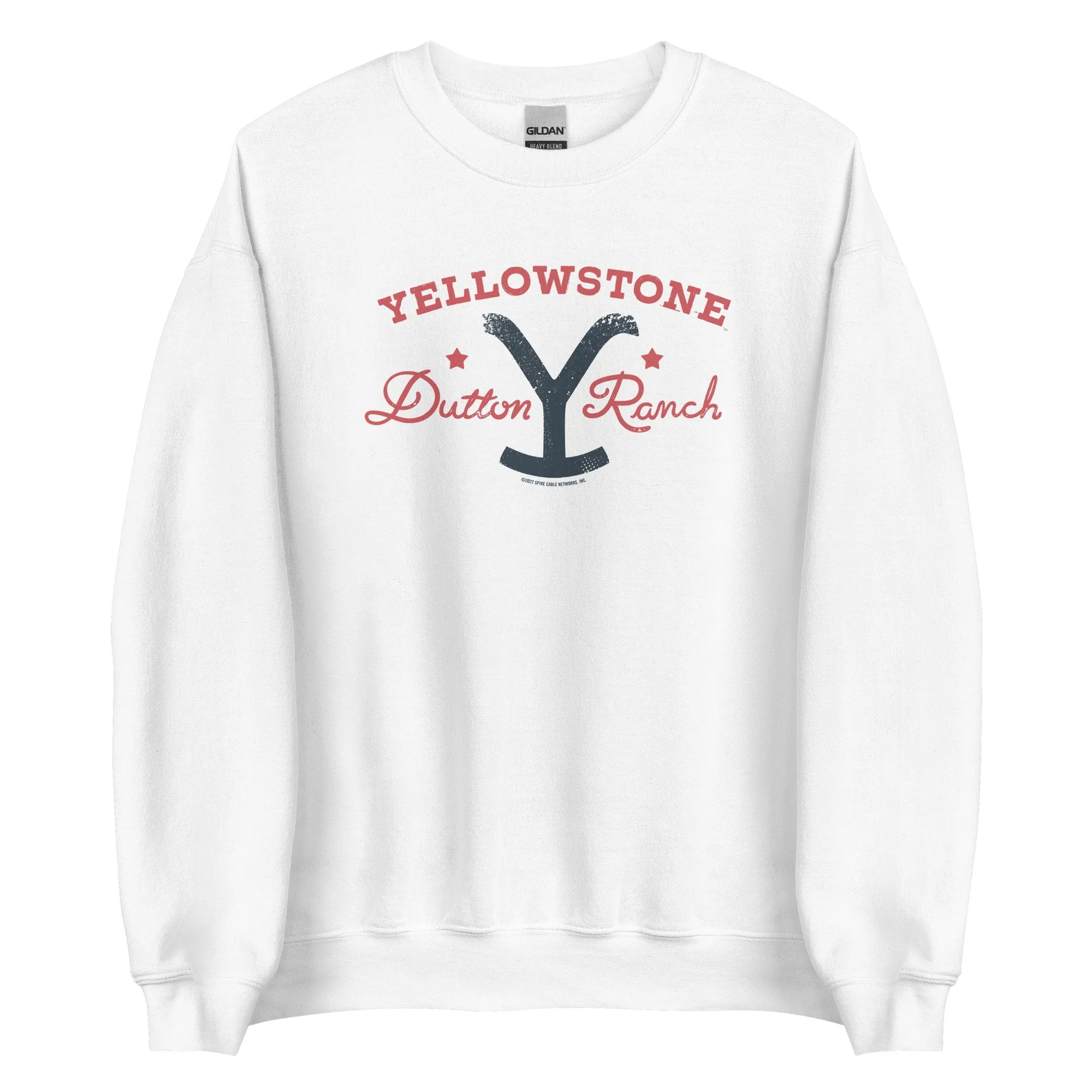 Yellowstone Dutton Ranch Star Fleece Crewneck Sweatshirt