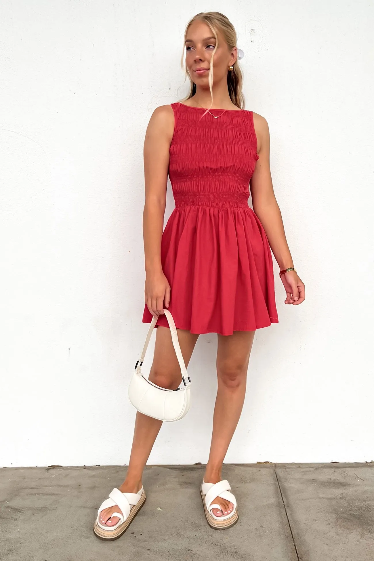 Zayne Mini Dress Red